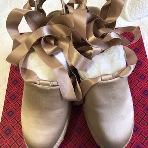 Tory Burch Elisa Wedge Espadrille New Condition